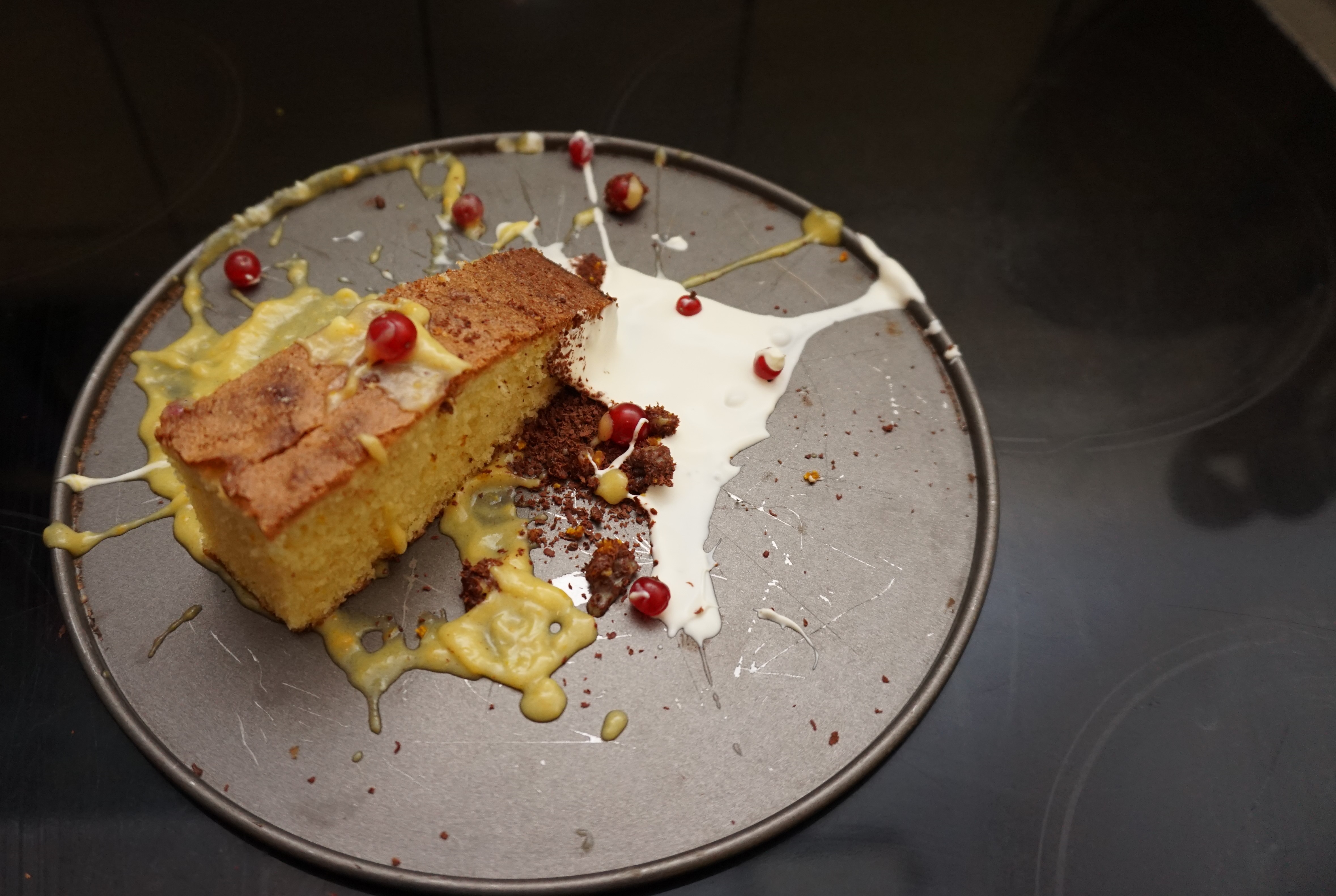 Orangencake mit Orange Curd
