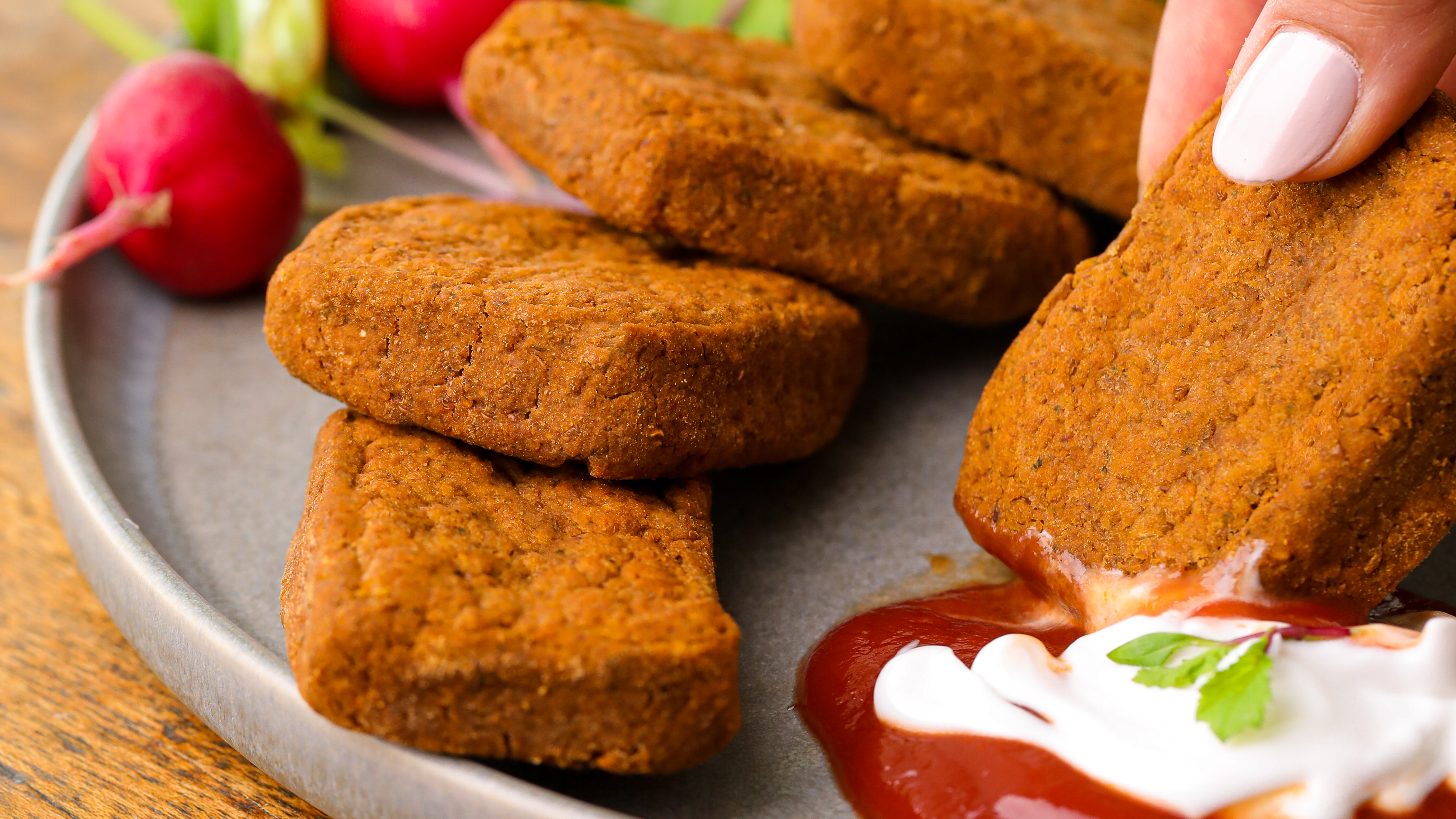 Burger mit Linsenpatties