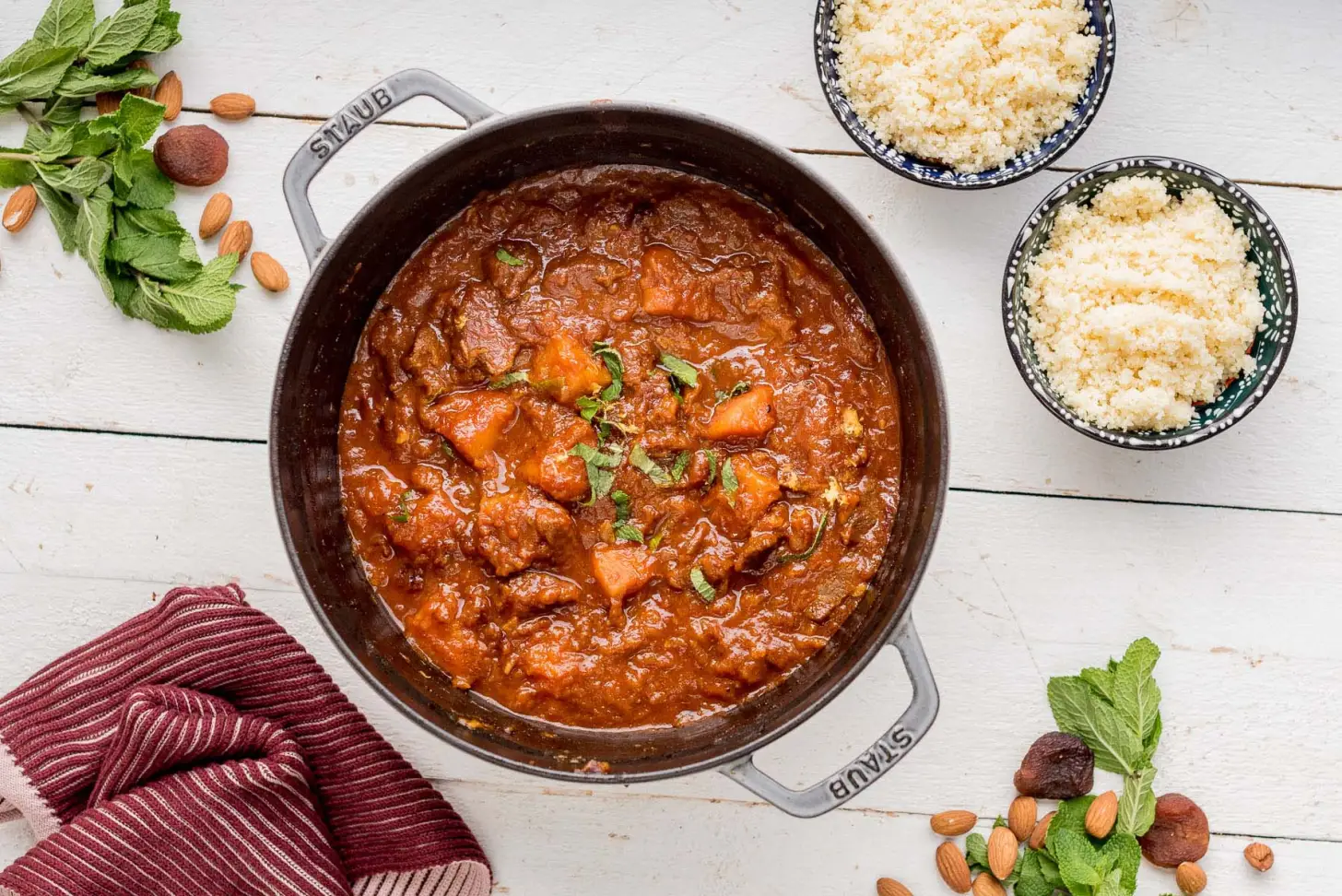 Tajine d'agneau aux abricots secs