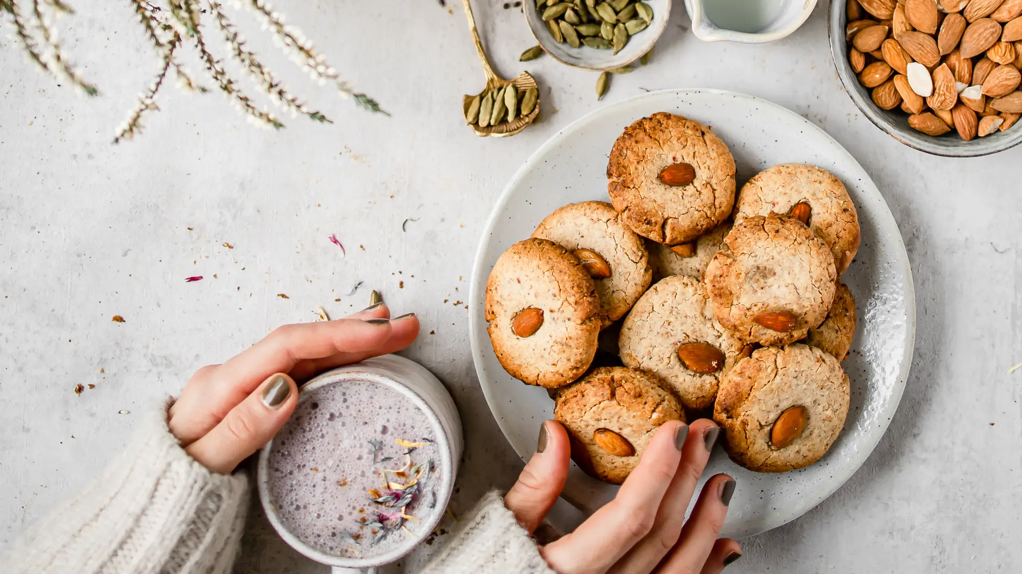 Kardamom-Cashew-Kekse