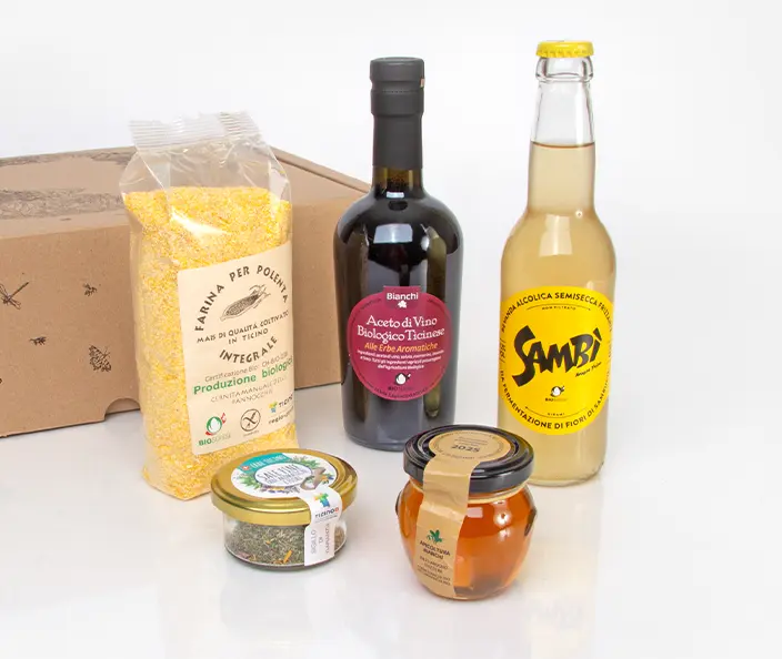 Geschenksets - Geschenkset Tessin mit Tessiner Spezialitäten - gebana