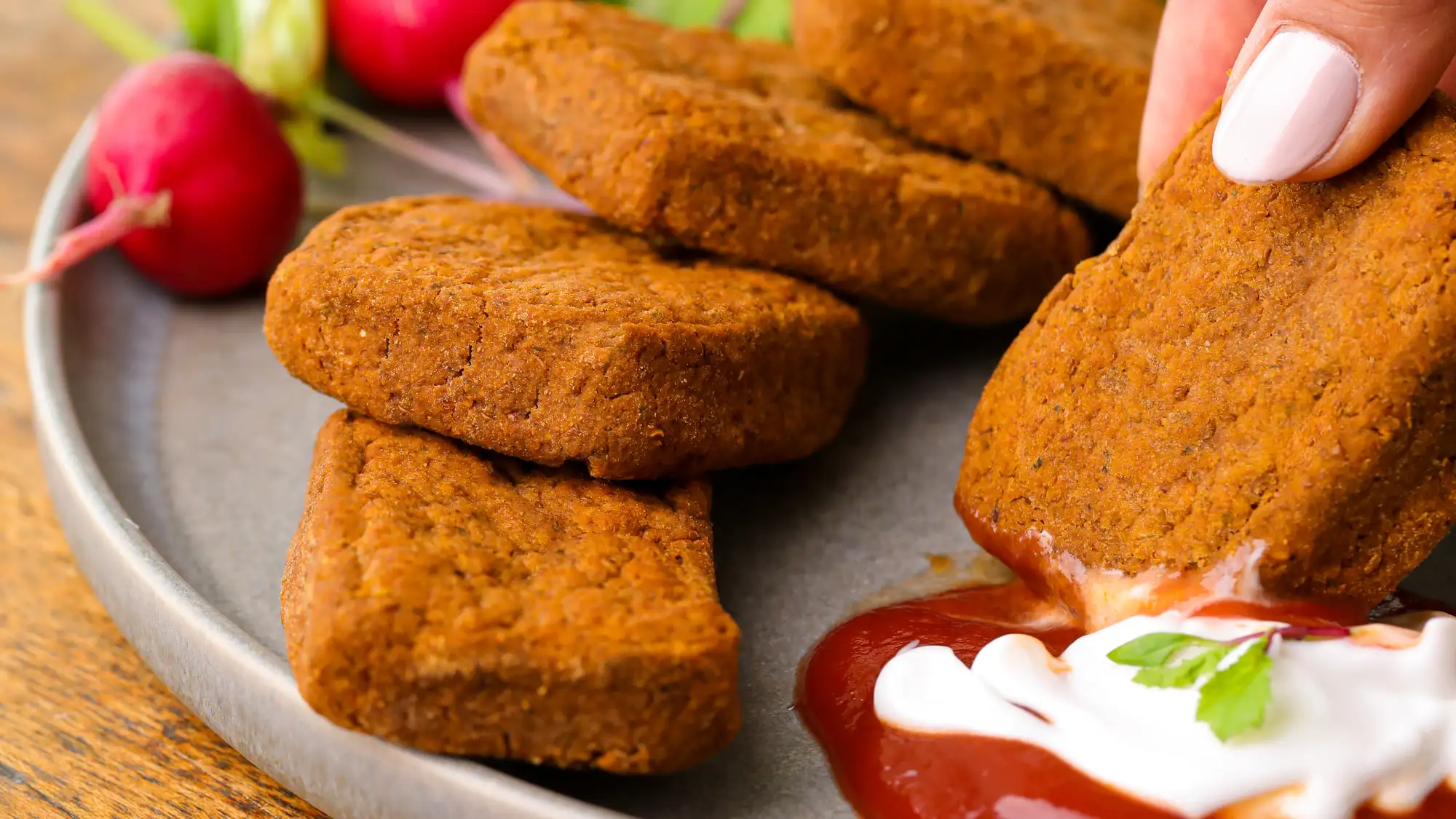 Burger mit Linsenpatties