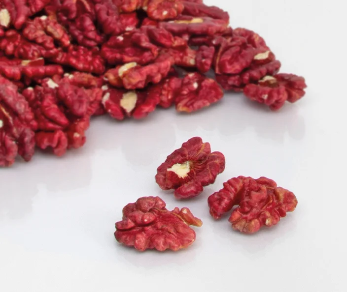 Nüsse - Walnüsse Baumnüsse - rot und geknackt - gebana