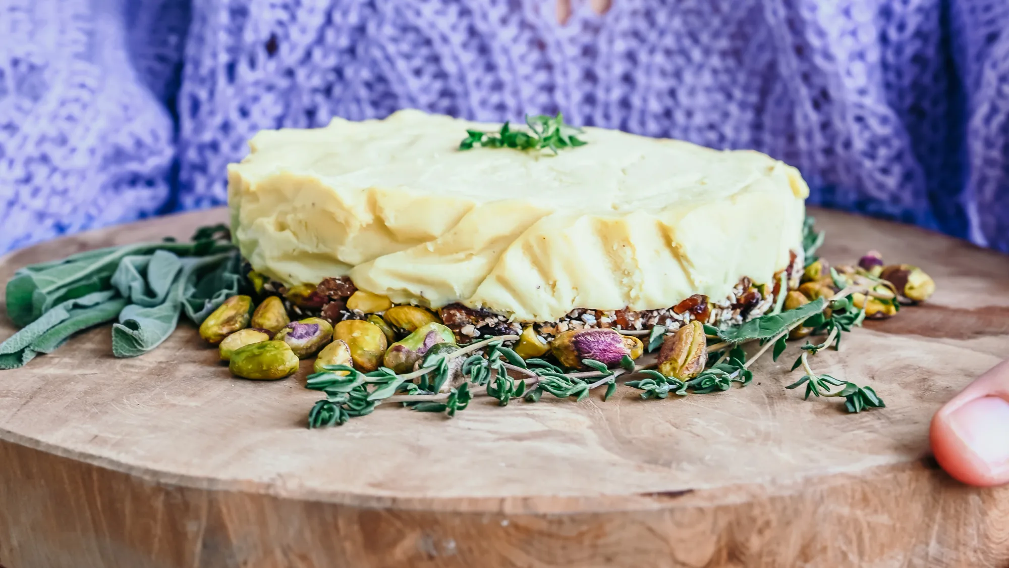 Zitronen-Pistazien-Torte