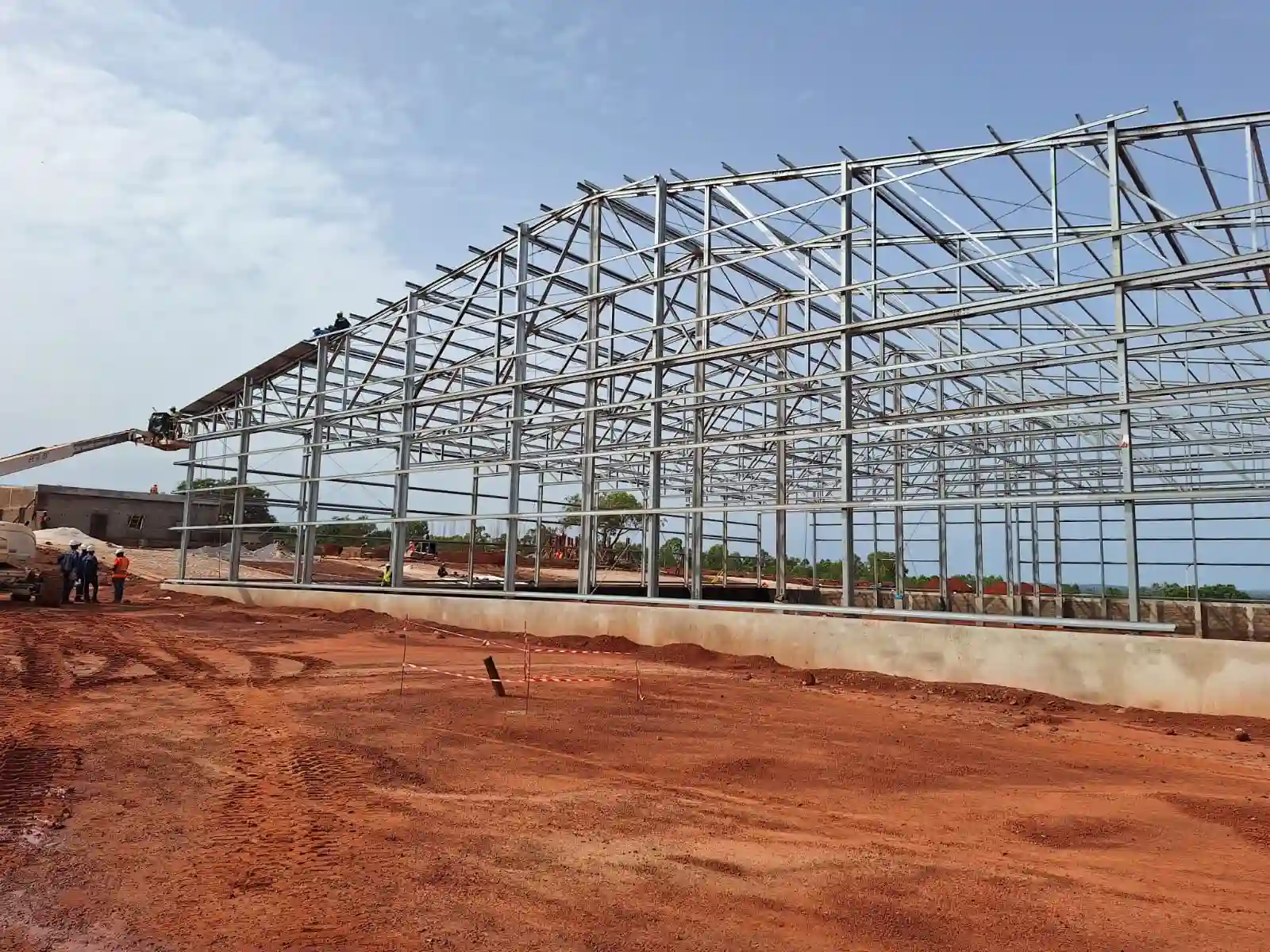 Foto von Baugerüst für Halle