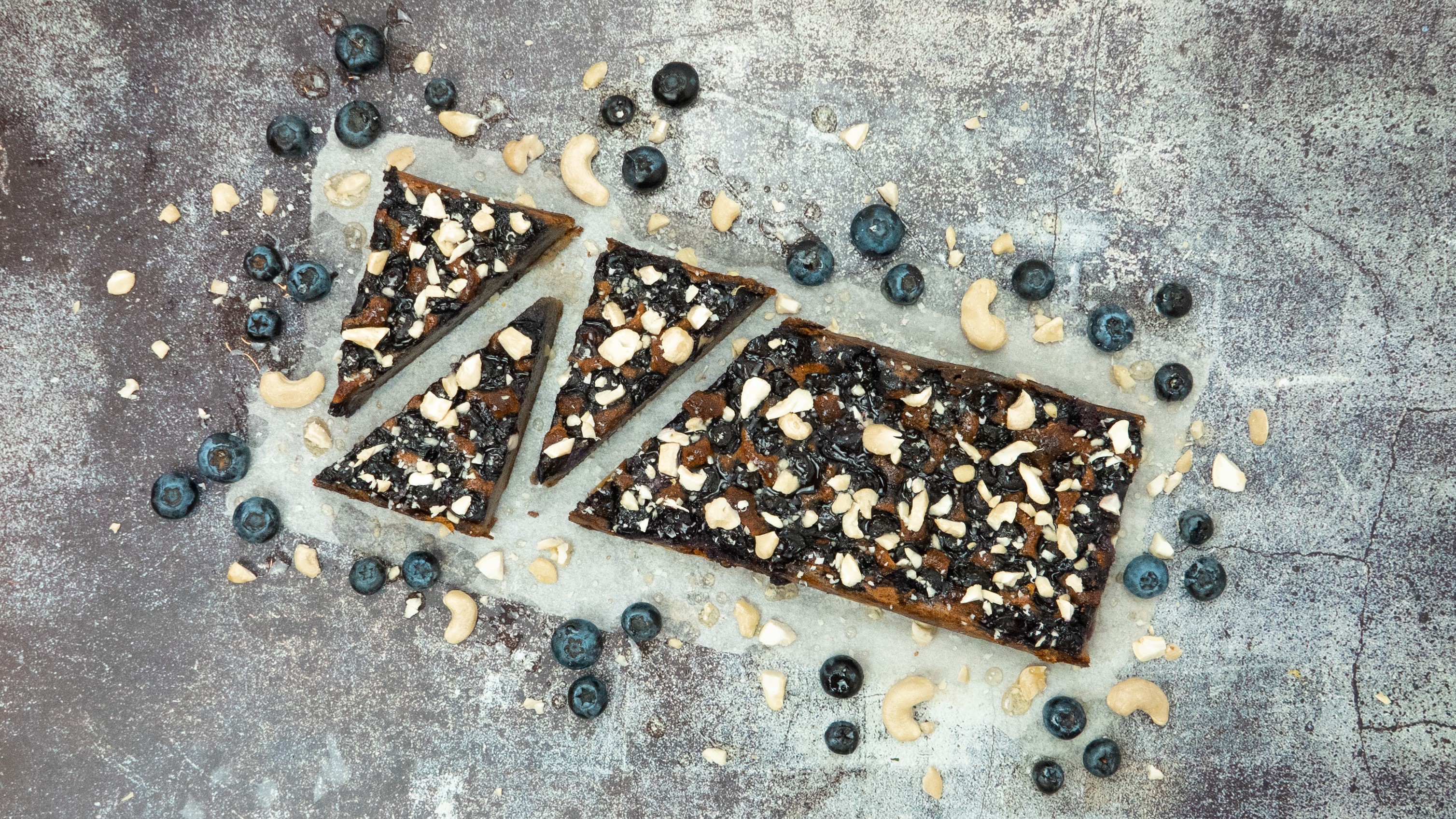 Juicy Blueberry Banana Cake with Lupin Flour