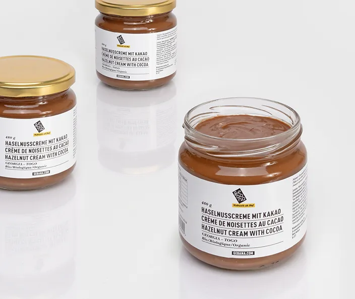 Pâte à tartiner aux noisettes et au cacao - bio - 450 g - gebana