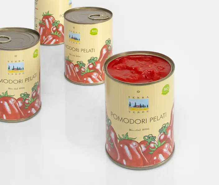 Eingemachtes - Tomaten Pelati - geschälte Tomaten Terra Verde - gebana