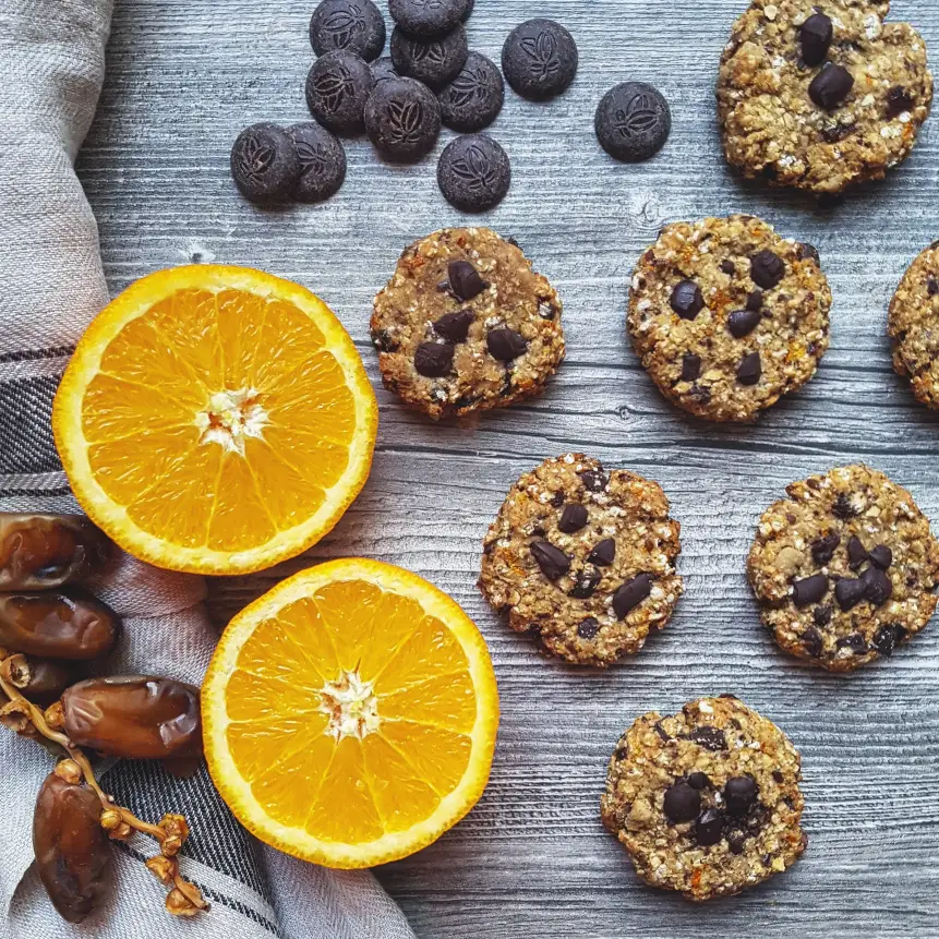 Orangen-Tahini-Cookies