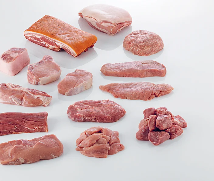 Viande de porc - Paquet - Côtelettes, viande hachée, émincé et du lard etc. - gebana