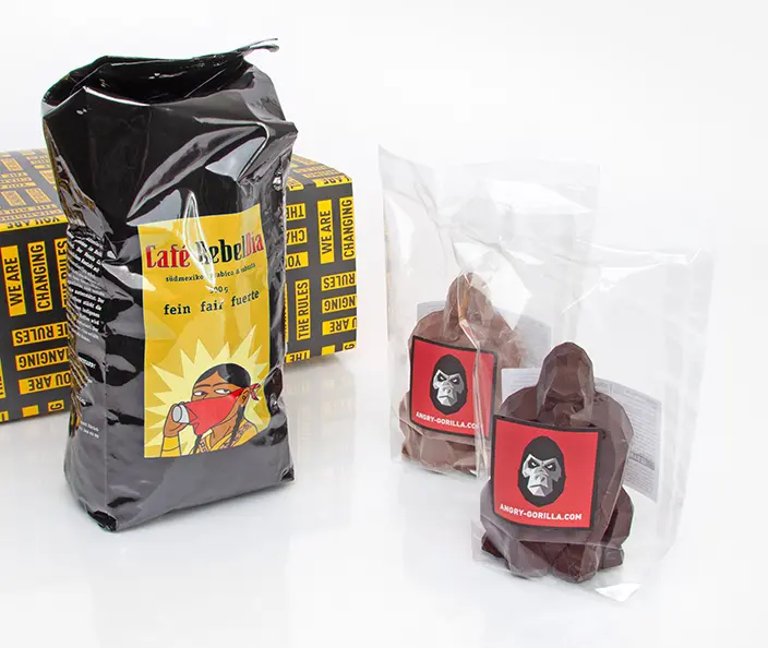 Geschenksets - Geschenkset Revoluzzer mit Schokolade und Kaffee - gebana Geschenksets - Geschenkset Revoluzzer mit Schokolade und Kaffee - gebana