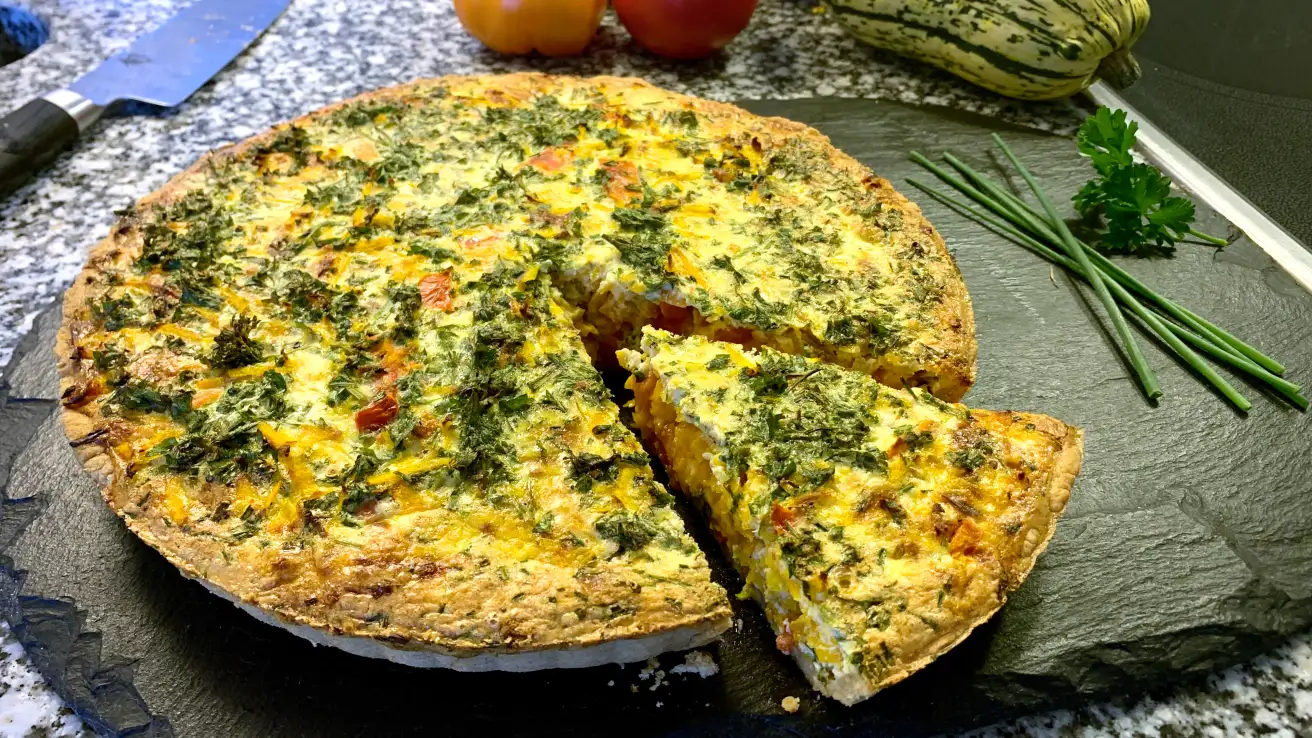 Kürbisquiche