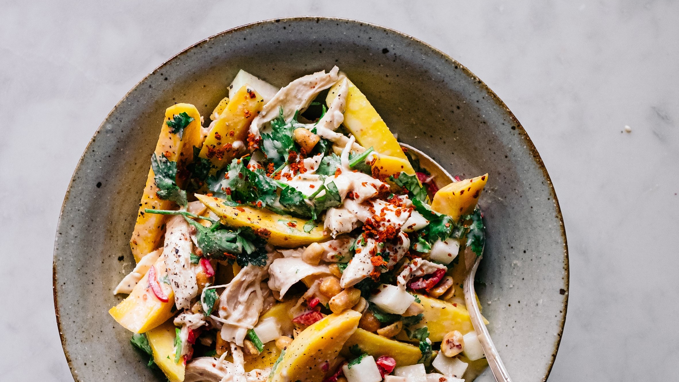 Mango-Poulet-Salat