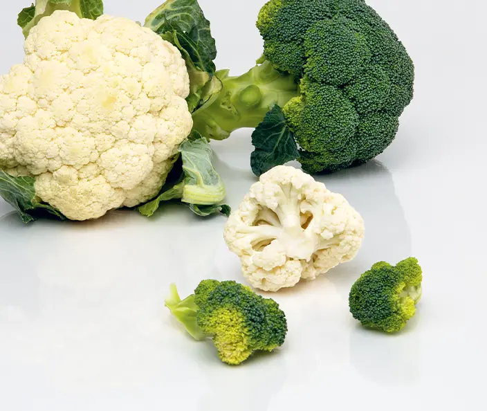 Gemüse - Blumenkohl und Brokkoli Mischpaket mit Romanesco - gebana
