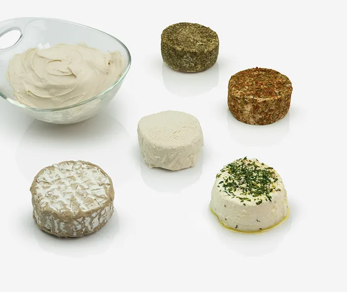 Alternatives végétaliennes - Fromage et fromage frais avec noix de cajou - gebana
