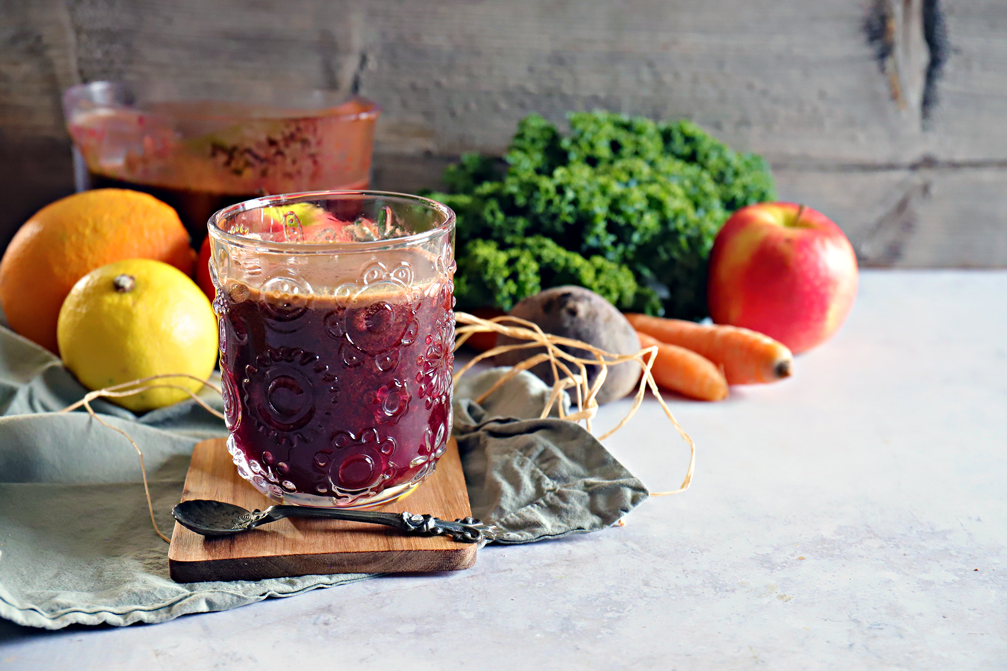 Power-Saft mit Obst und Gemüse