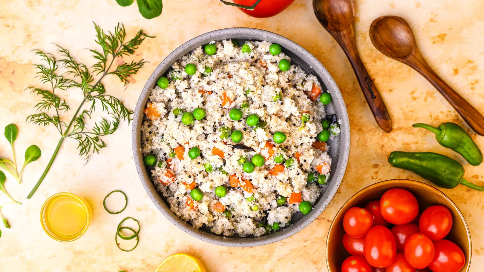 Upma aus Fonio