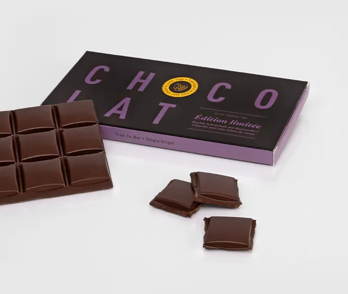 Chocolat gebana Togo - Grains de cacao - Édition limitée - gebana