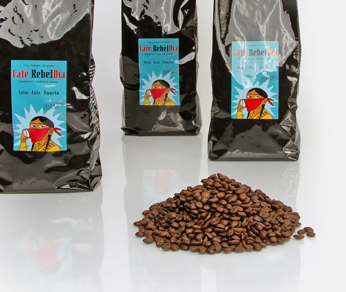 café - grains de café - gebana