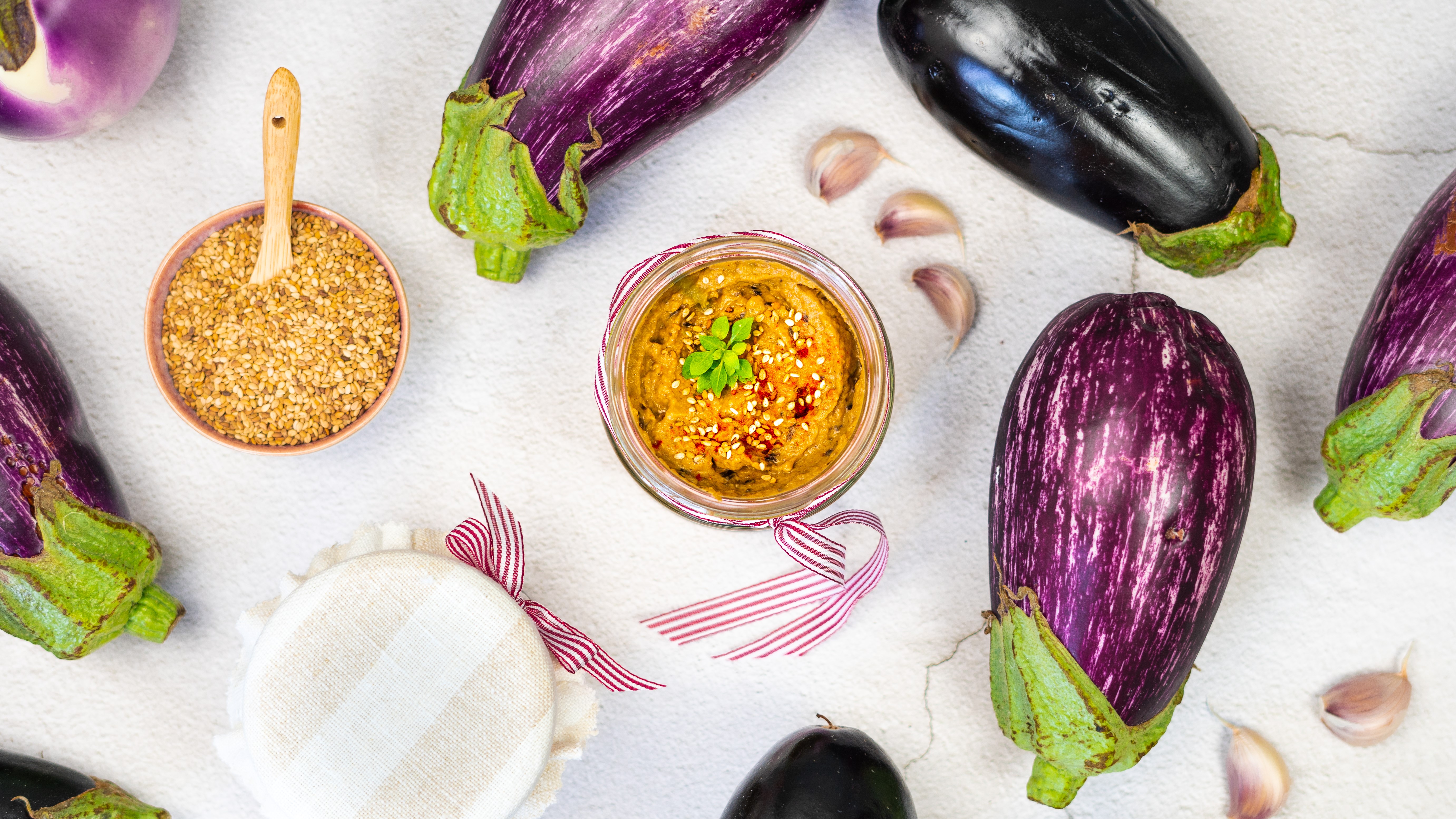 Gerösteter Auberginen-Dip