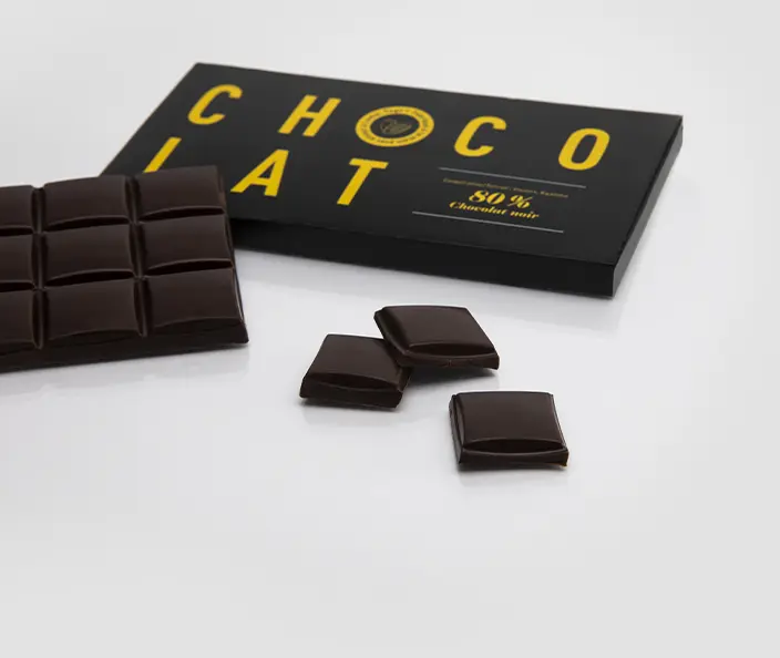 Chocolat - Togo Herb Chocolat noir avec 80% de cacao, fabriqué au Togo - gebana